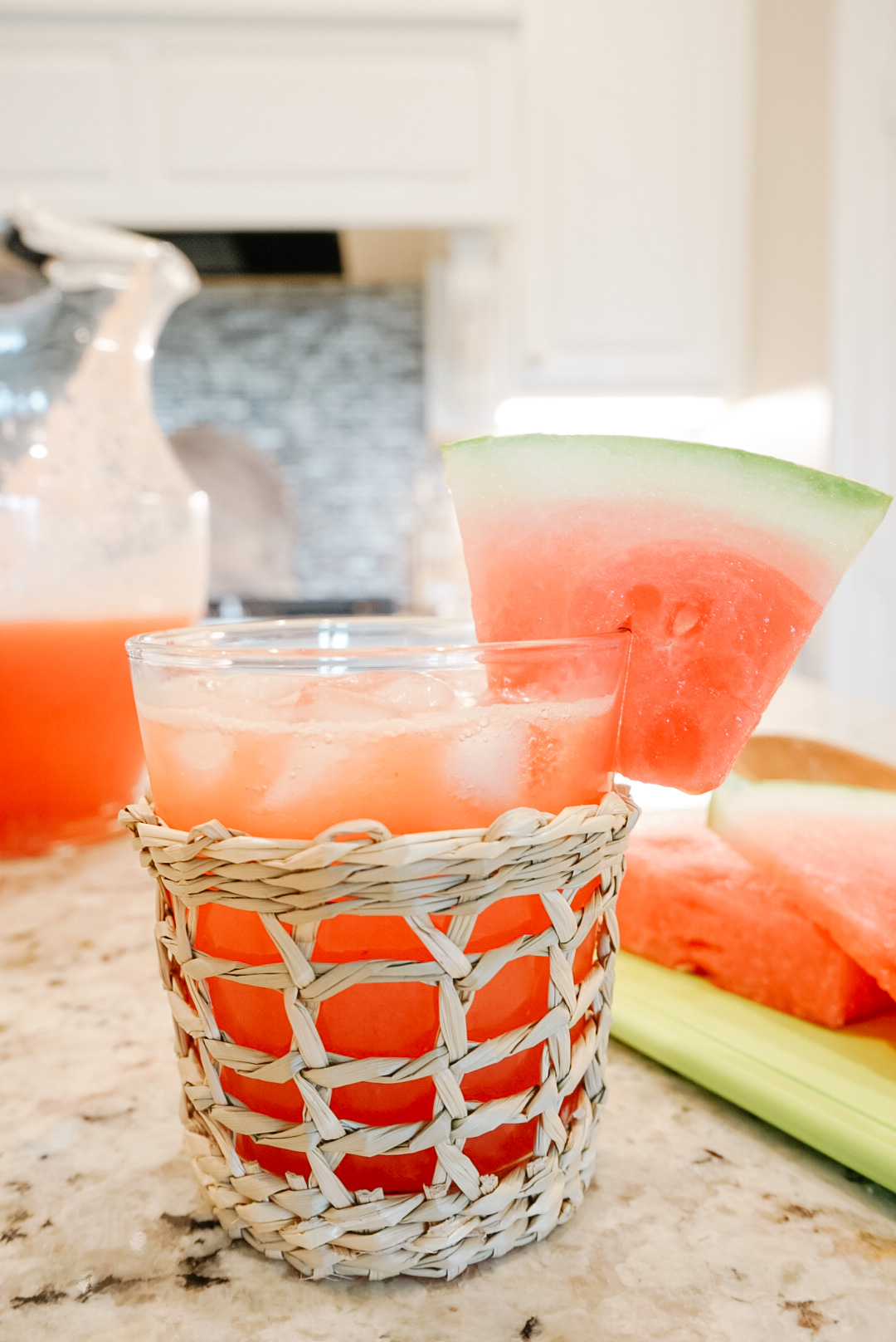 watermelon coconut rum cocktail