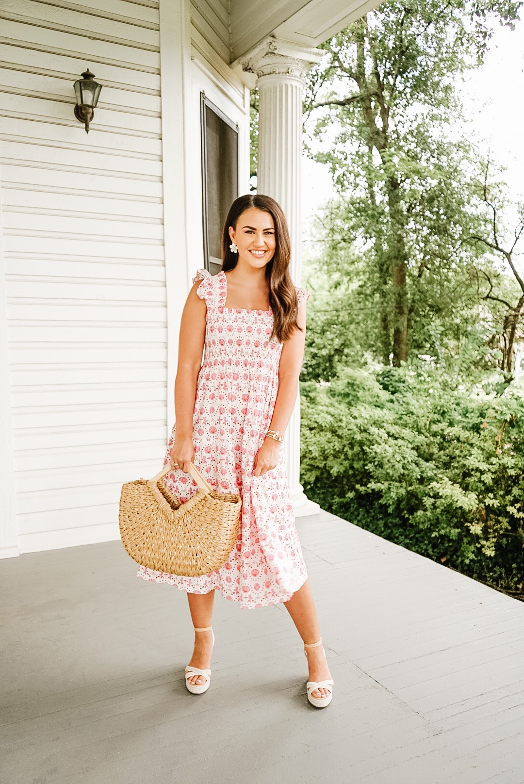 Hill House Ellie Nap Dress in Seashell print for summer