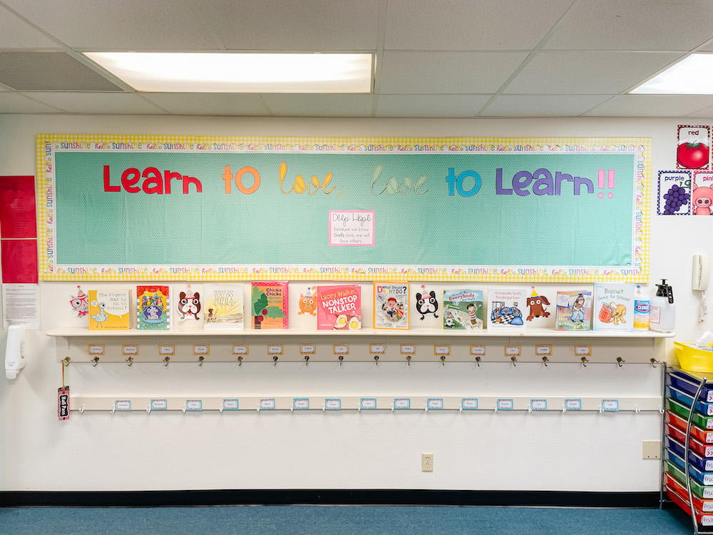 Kindergarten classroom bulletin board ideas rainbow