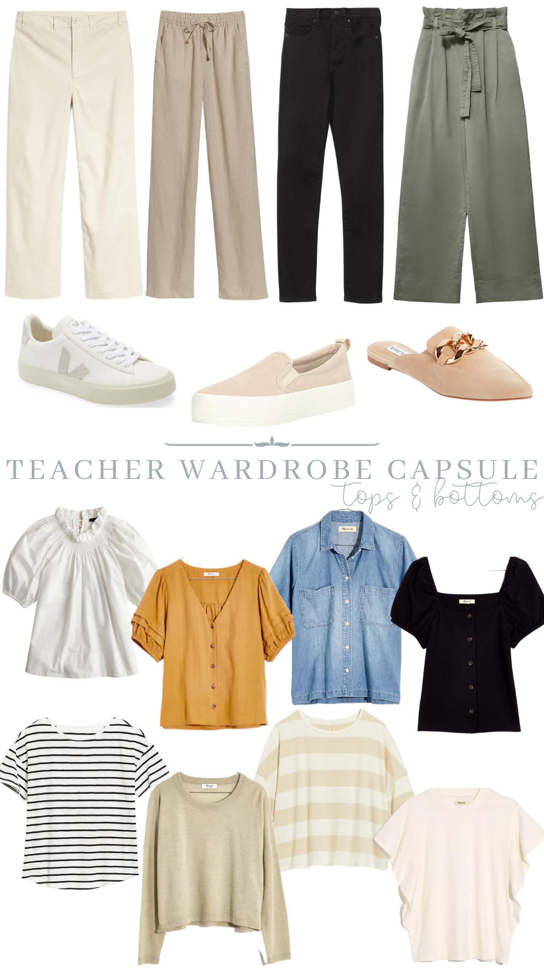 teacher wardrobe capsule