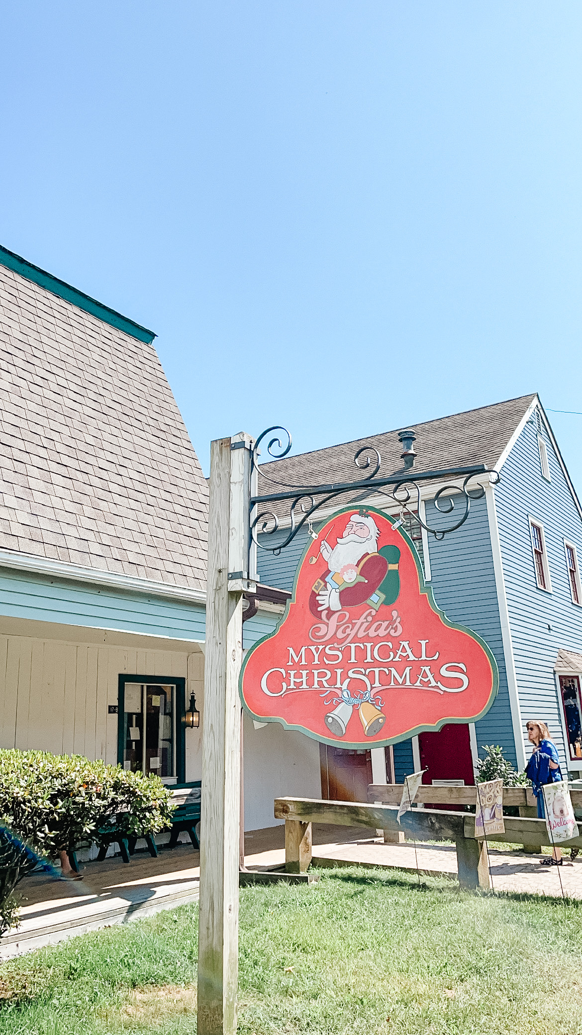 Sofia's Mystical Christmas shop in Olde Misitk Village in Mystic, Connecticut