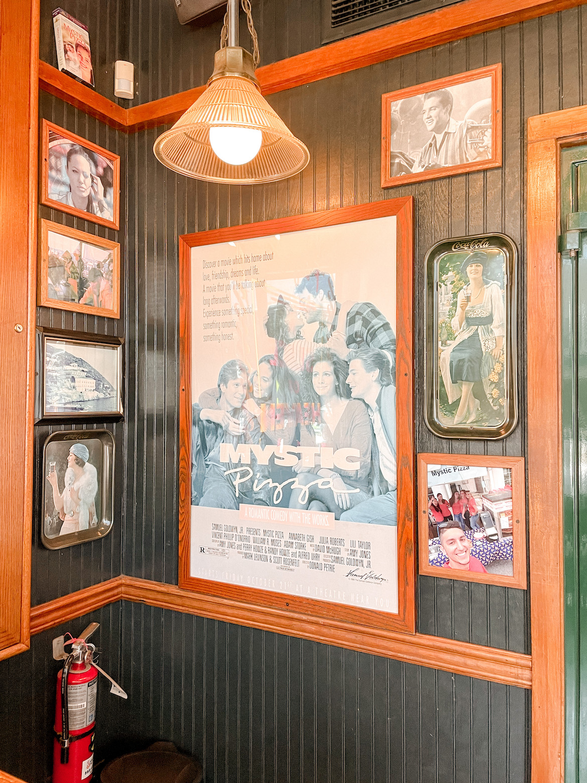 Mystic Pizza Parlor in Downtown Mystic, Connecticut