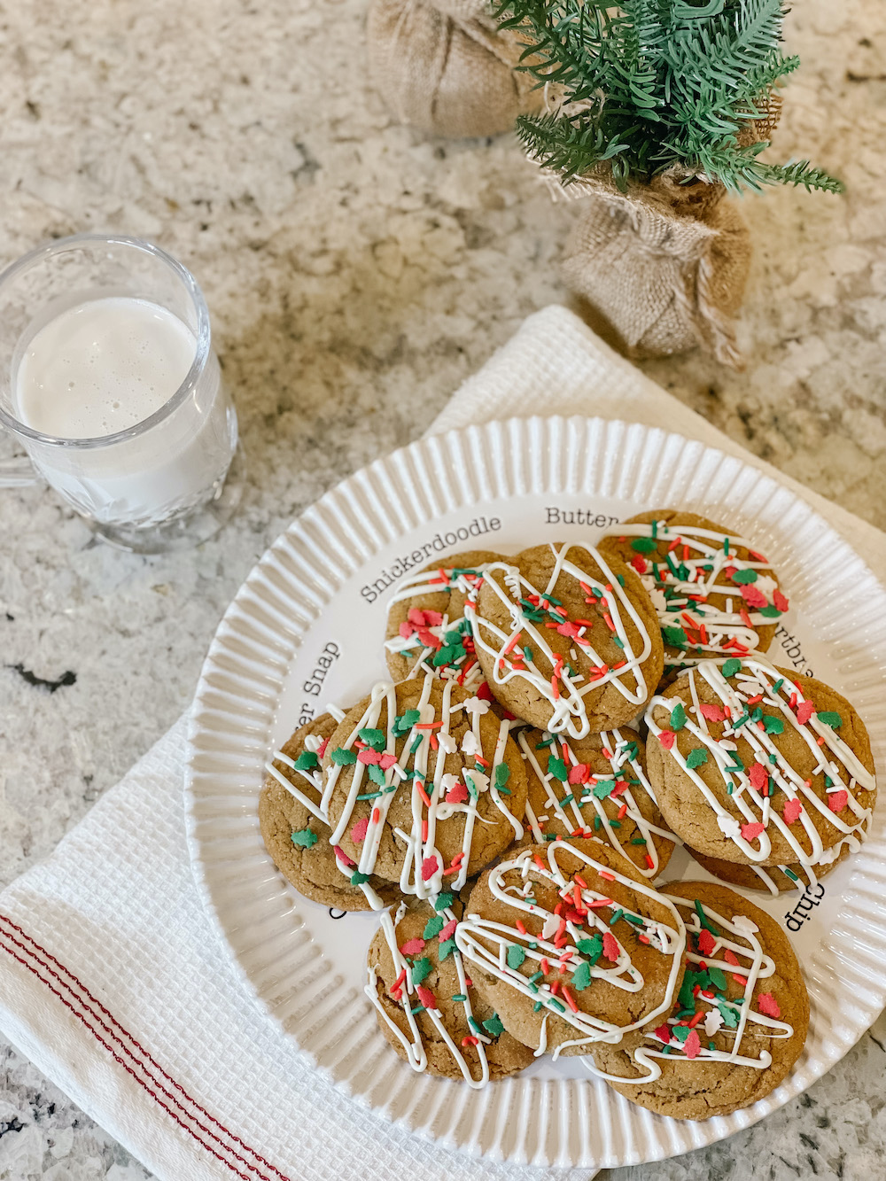 Gingerdoodle Christmas Cookie Recipe - easy to make in 30 minutes